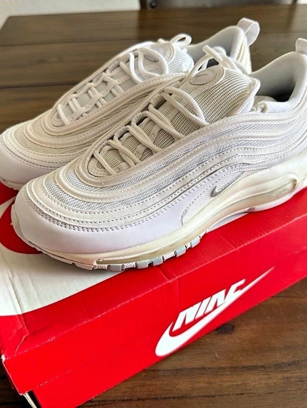 Nike Air Max 97 Triple White / Pure Platinum Sneakers White US 7.5